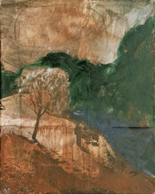2 sans titre huile sur papier marouflé sur toile sur toile 41X 33 cm